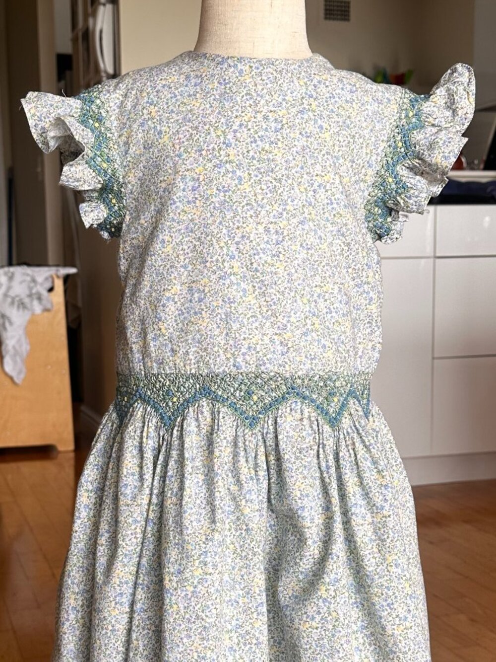 Pepa London Floral Blue Green Spring Dress - Picture 3 of 12